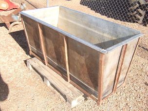 Stainless steel stock trough